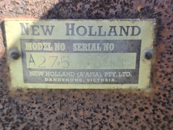 New Holland 275 Small Square Baler