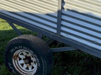 Strong mobile sheep loading ramp.