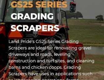 2022 Land Pride GS2596 Grading Scraper