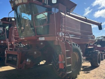 2 x Case IH 2388 Headers + Fronts & Comb Trailers Package
