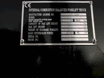 2023 CPCD30Y Red Forklift