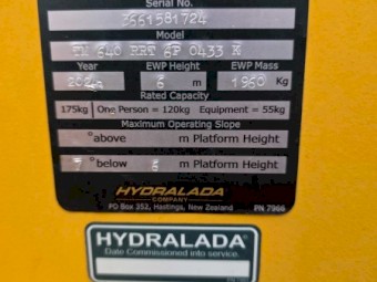 Hydralada TM 640 RRT Elevating Work Platform