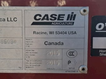 2015 Case IH 3016 Canola Front + Leith Trailer