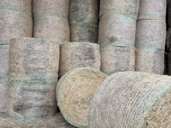 Shedded Annual grass and clover hay 
