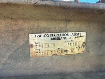 FOR SALE – Trailco T300 Turbo Travelling Irrigator SN: 11706