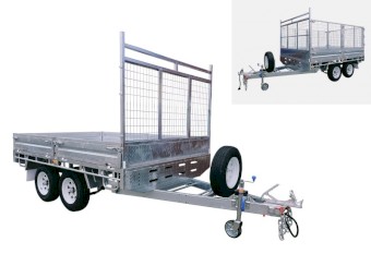 12×7 Flat Top / Flat Deck Trailer – 150×50×1800mm Drawbar | 3500KG/ 4500KG ATM For Sale