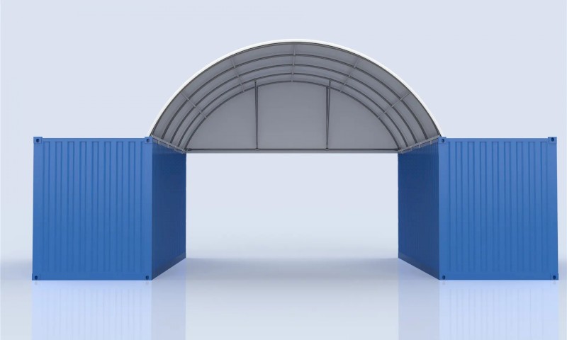 6m Half Panel End Wall — Engineered for TS606 & TS612 Dome Shelter