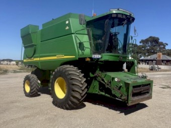 John Deere 9650STS Header with 930D Draper Front and Trailer
