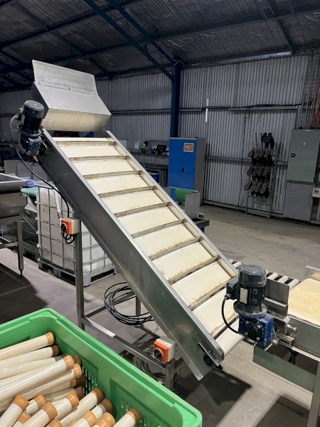 Various conveyors and weigh stations