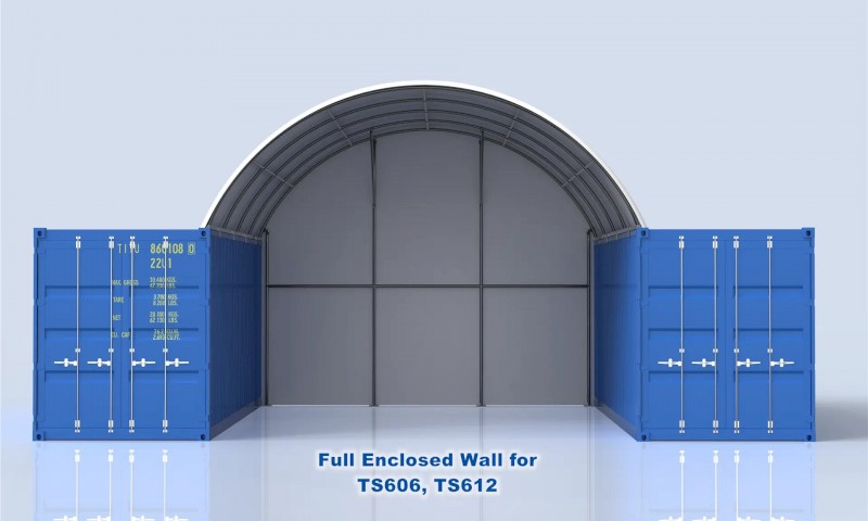 6m Full end wall for TS606 & TS612 Container Shelter, Dome Shelter