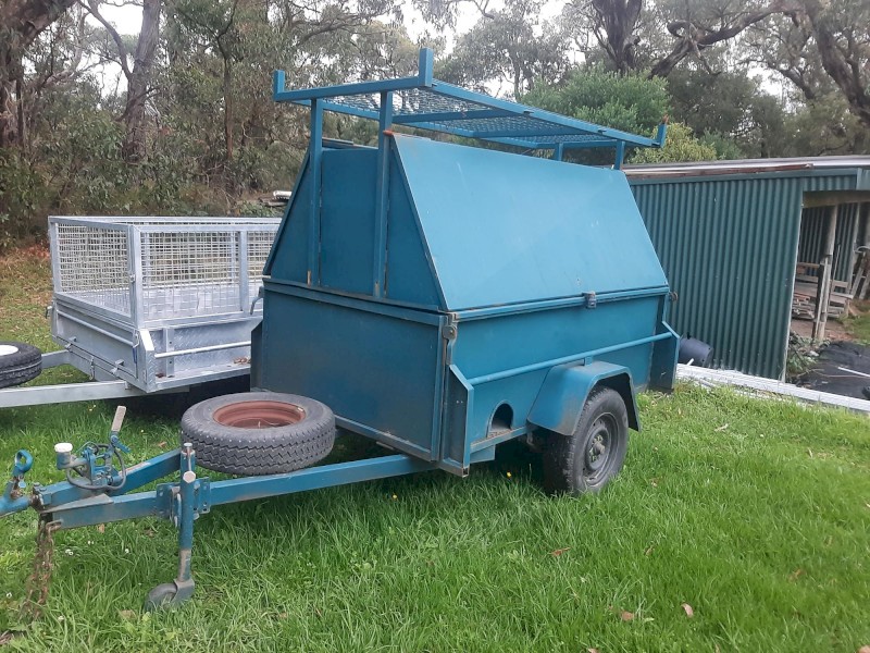 7x4 Enclosed Box Trailer with Roof Rack - Fish Creek VIC