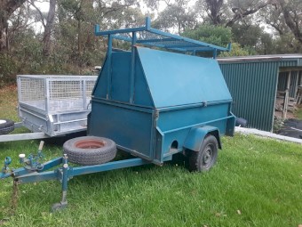 7x4 Enclosed Box Trailer with Roof Rack - Fish Creek VIC