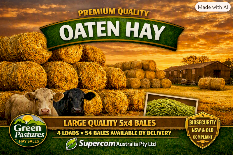 Premium Large 5x4 Oaten Hay