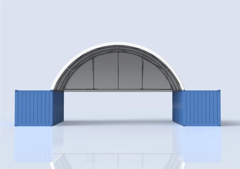 10m Half Panel End Wall — Engineered for TS1006 & TS1012 Dome Shelter