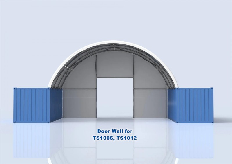 10m Door end wall for TS1006 & TS1012 Container Shelter, Dome Shelter