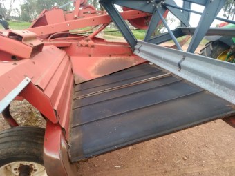 Case IH 21ft trailing windrower