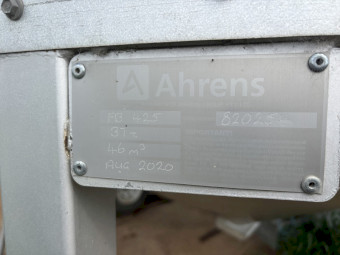 2020 Ahrens 37 Tonne Gravity Field Bin