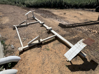 Canola front transport frame for flattop trailer