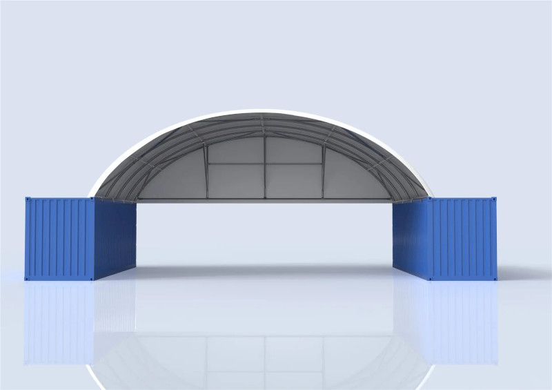 12m wide 3m high Half End Wall — Fits TS1206(3m) & TS1212(3m) Dome Shelter