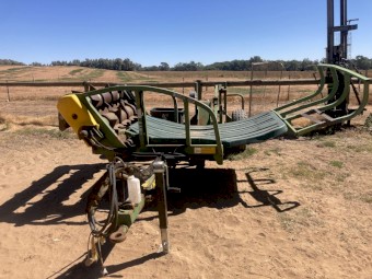 Hustler 4000 chainless Bale Wagon