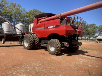 2012 Case IH 7230 Header with 40’ 2152 MacDon Front