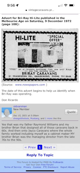 BRI-RAY Pop Down Microvan 