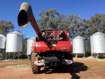 2012 Case IH 7230 Header with 40’ 2152 MacDon Front