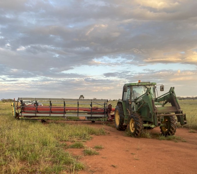 Case 8210 PTO Windrower