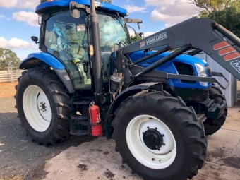 New Holland TS115A Tractor with FEL