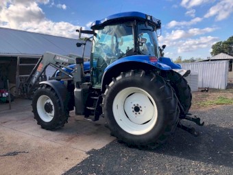 New Holland TS115A Tractor with FEL