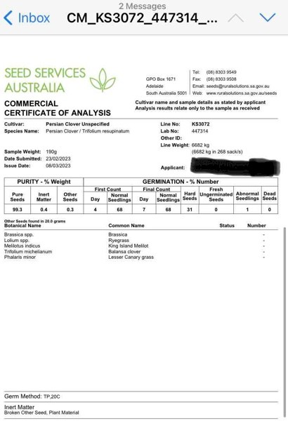 Kyambro Persian Clover