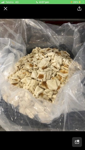 Dough for stockfeed, Cheap ME, Suitable for Gippsland VIC Approx $200/MT delivered 6-8MT available weekly, Handles fine when tipped in a bay, good shelf life 