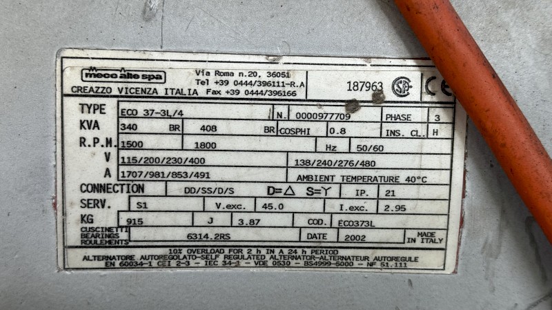 Powerlite 300KVA Generator, Detroit Diesel 