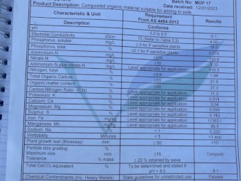 Organically Certified Screened Fogo Soil Conditioner
