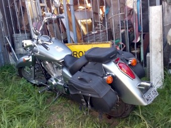 2009 Silver Honda VT400cc Motorbike