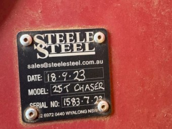 25 ton Steele steel chaser bin