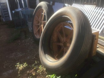 2x Olympic 9.00 - 36 Combine Tyres n Rims