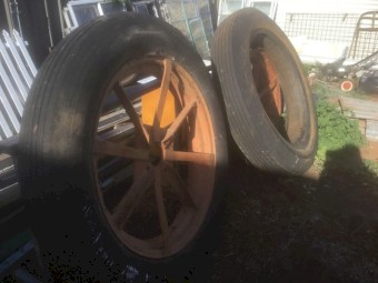 2x Olympic 9.00 - 36 Combine Tyres n Rims