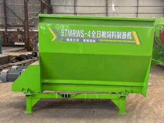2024TMR complete ration preparation machine double shaft dry and wet dual-purpose cattle and sheep feed mixer