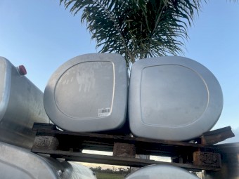 New truck pull off fuel tanks