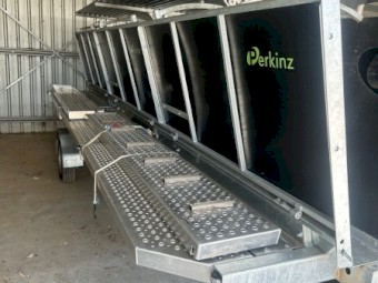 2016 Isuzu NPR 250 Dual Cab Truck with Crutching Trailer Combo