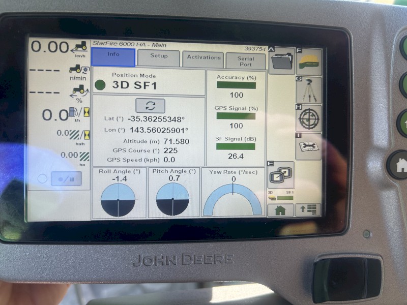 John Deere GS2 1800 display