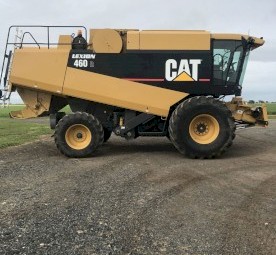 CAT Lexion 460R Header with Front and Trailer