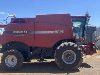 2011 Case 6088 Header with 35ft Draper Front & Trailer