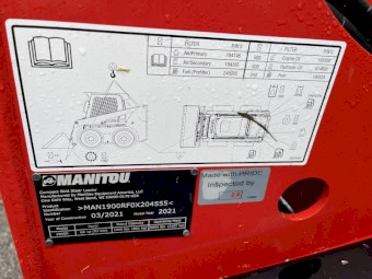 2021 Manitou 1900R Bobcat