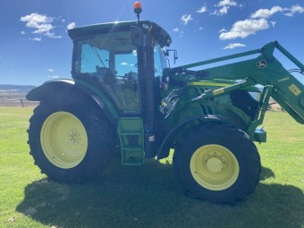 John Deere 6105 R Tractor with FEL