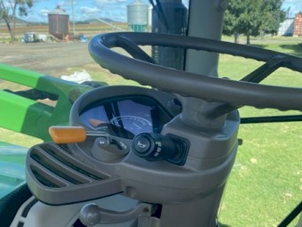 John Deere 6105 R Tractor with FEL