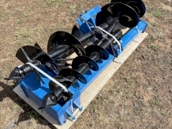 Skid Steer Auger Set with 3 bits