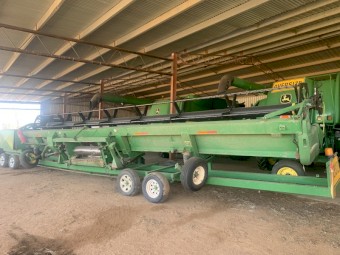 2002 John Deere 9750STS with 936D &amp;amp; Finger Wheel Fronts