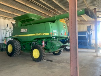 2002 John Deere 9750STS with 936D &amp; Finger Wheel Fronts